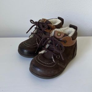 Jacadi Paris Baby Fleeced Lined Booties Size 19 (US 4)